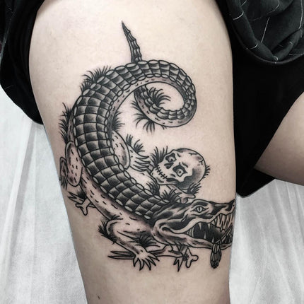 Deadly Crocodile Tattoo