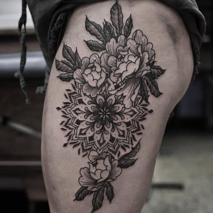 Mandala and Peonies - Chris Jones