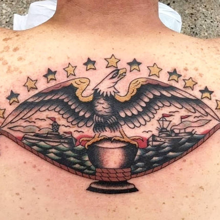 Nautical Eagle Tattoo By Lachie Grenfell