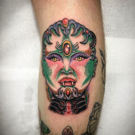 Cyborg Disney Princess Tattoo