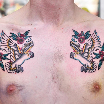 Australian Cockatoo Chest Tattoos By Mark Lording