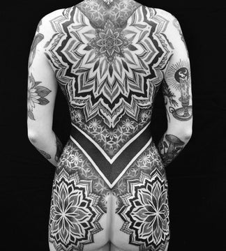 Large Mandala Back Piece Tattoo - Chris Jones