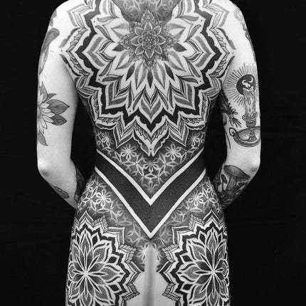 Large Mandala Back Piece Tattoo - Chris Jones
