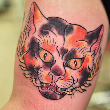 Bakeneko Yokai Tattoo