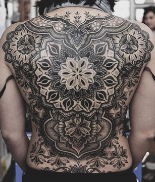 Ornamental Mandala Back Piece Tattoo - Chris Jones