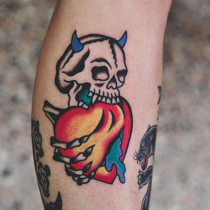 Traditional Ed Hardy Tattoo - Lachie Grenfell