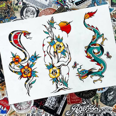 New Tattoo Flash By Lewis Hussey