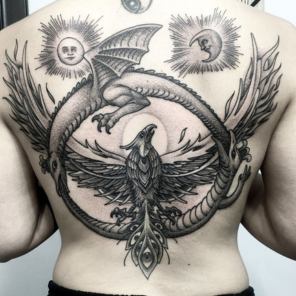 Dotwork Back Tattoo - Adrian Dominic