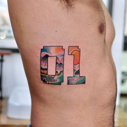 Binary Code Tattoo by Kane Berry