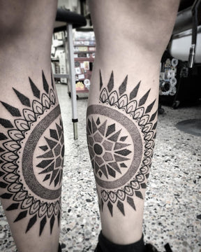 Symmetrical Leg Tattoos