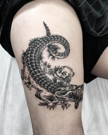 Deadly Crocodile Tattoo