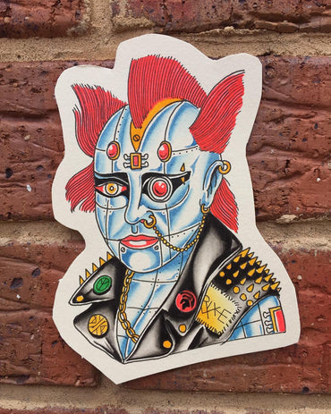 Cyborg Tattoo Flash