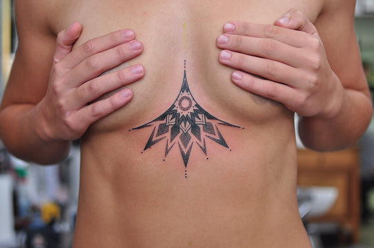 Mandala Sternum Tattoo