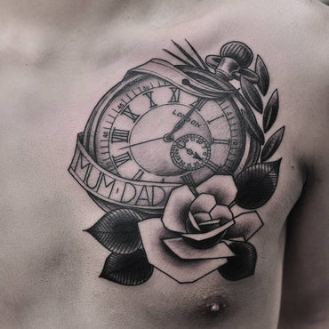 Classic Pocket Watch Tattoo