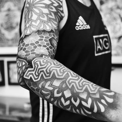 Geometric Tattoo Sleeve By Chris Jones