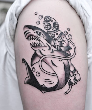 Sailor Jerry Shark Tattoo