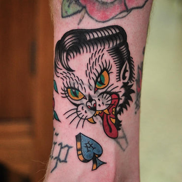 Stray Cats Cover-Up Tattoo