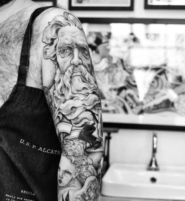 Pablo Morte Sleeve Tattoo