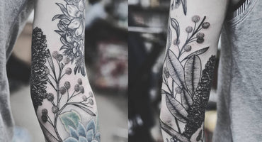 Wattle And Banksia Tattoo