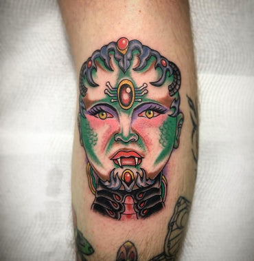 Cyborg Disney Princess Tattoo