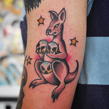 Kangaroo Tattoo By Mark Lording