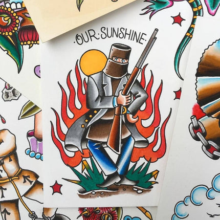Australiana Tattoo Flash By Mark Lording