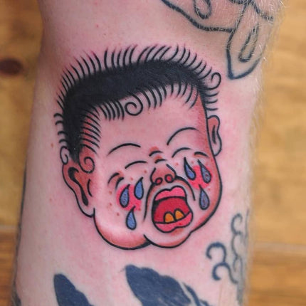 Traditional Cry Baby Tattoo By Lachie Grenfell