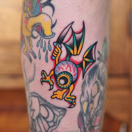 Drawn on Gap Filler Tattoo By Lachie Grenfell