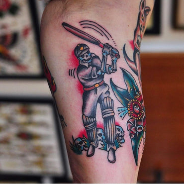 Australian Cricket Tattoo By Mark Lording