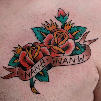Traditional Rose Tattoo By Melbourne Tattooist Kane Berry