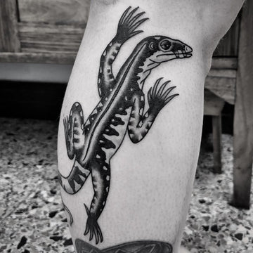 Lace Monitor Lizard Tattoo - Kane Berry