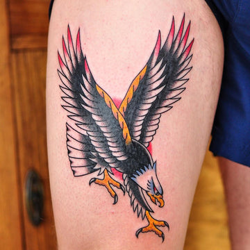 Traditional Eagle Tattoo by Melbourne Tattooist Lachie Grenfell