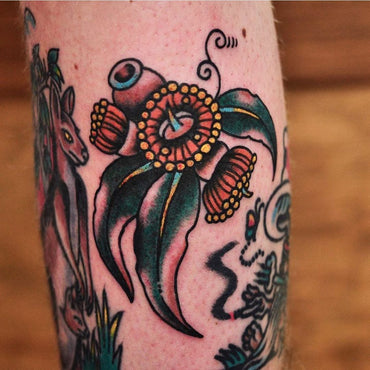 Australian Flora Gap Filler Tattoo By Mark Lording