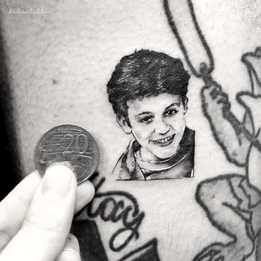 Micro Realism Portrait Tattoo By Tattooist Deanna Lee