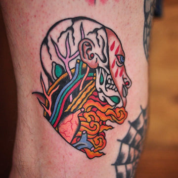 Traditional Anatomical Tattoo - Lachie Grenfell