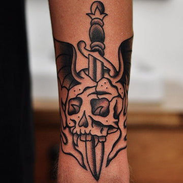Traditional Blackwork Tattoo by Lachie Grenfell