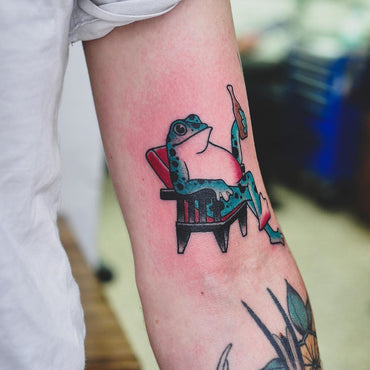 Frog Flash Tattoo - Wade Johnston