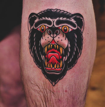 Traditional Bear Head Tattoo - Kane Berry