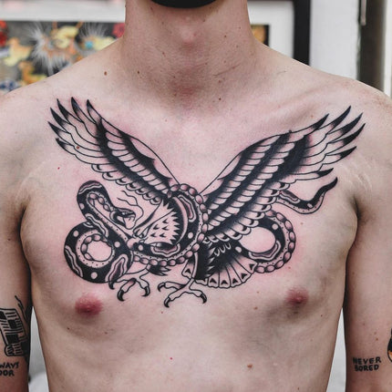 Black Traditional Chest Piece - Lachie Grenfell