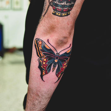 Traditional Butterfly Tattoo - Wade Johnston