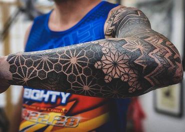 Dotwork Geometric Sleeve - Chris Jones