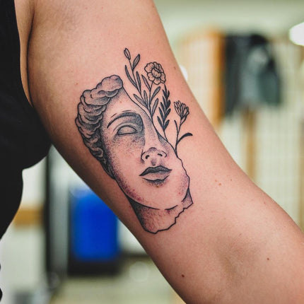 Procreate Greek Statues tattoo bundle | Procreate tattoo | Tattoo flash |  Procreate stamps | Tattoo design | Procreate realism