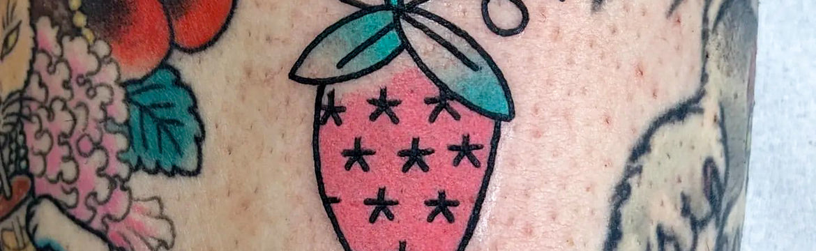 Signature Strawberry Tattoo by Kane Berry