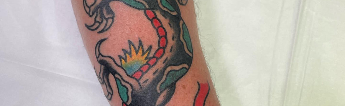 Forearm Dragon Tattoo by Melbourne Artist Jimmy Lachmund