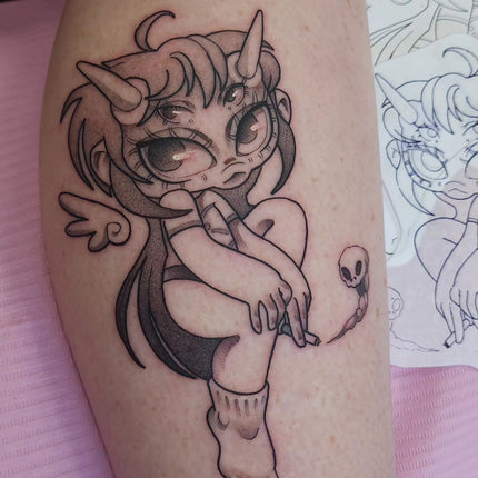Comfy Grl Tattoo - Tattooed by Noodle