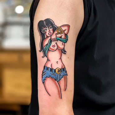 How to Achieve the Perfect Pinup Girl Arm Tattoo with Lewis Hussey