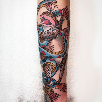 Toad and Snake Tattoo