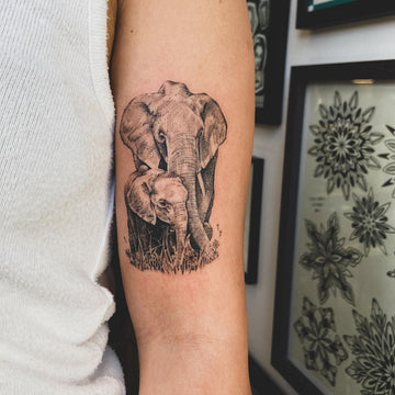 Micro Realism Elephant Tattoo - Deanna Lee