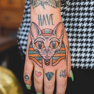 Sphynx Hand Tattoo - Kane Berry