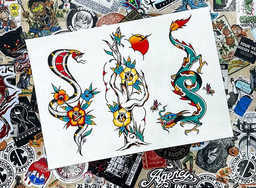 New Tattoo Flash By Lewis Hussey